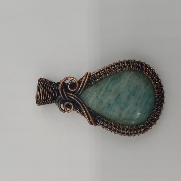 732- Handmade Natural Stone Pendant Necklace NWT - Picture 3 of 6